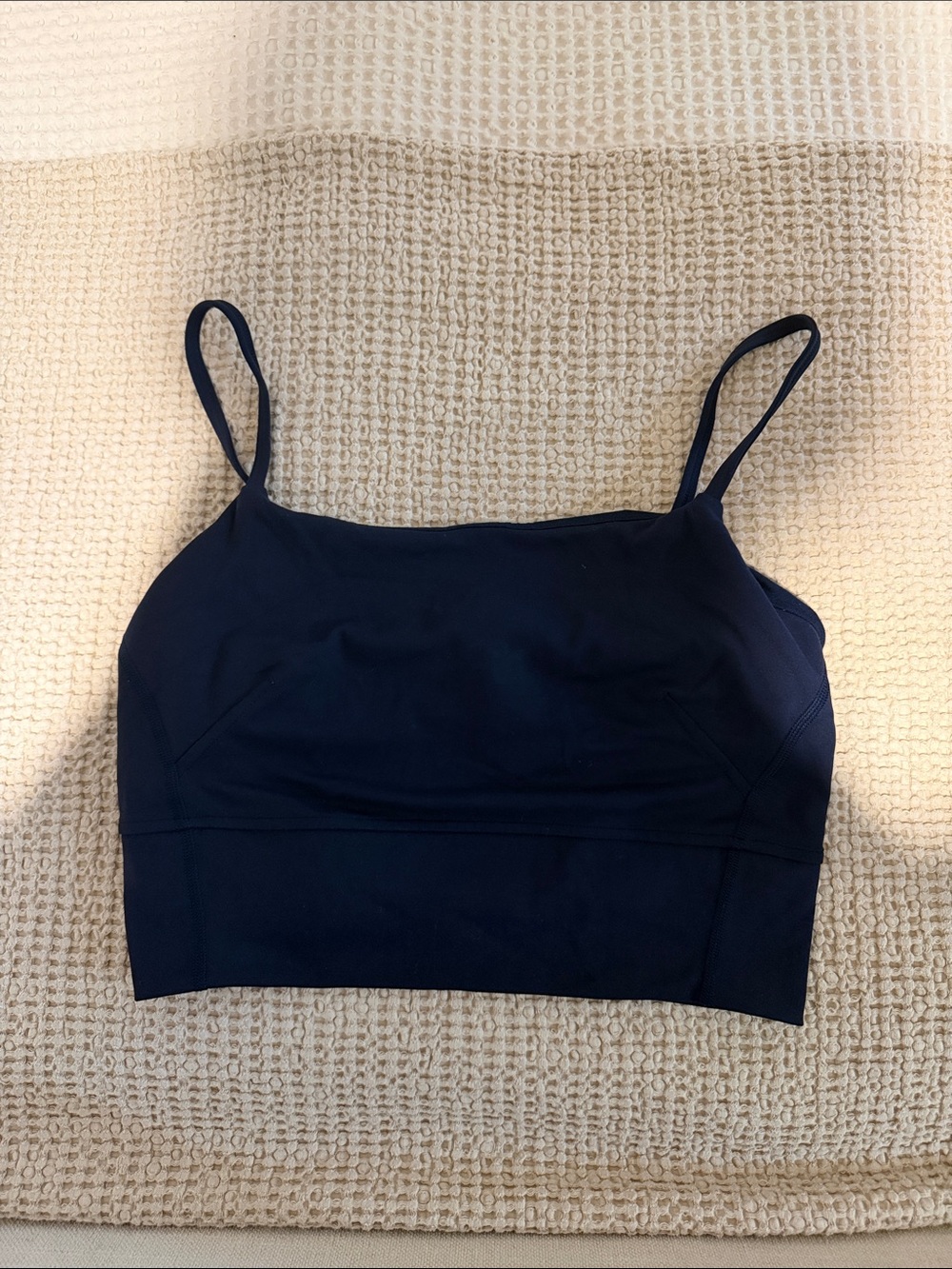 lululemon athletica Navy Stretch Bralette with Thin Straps